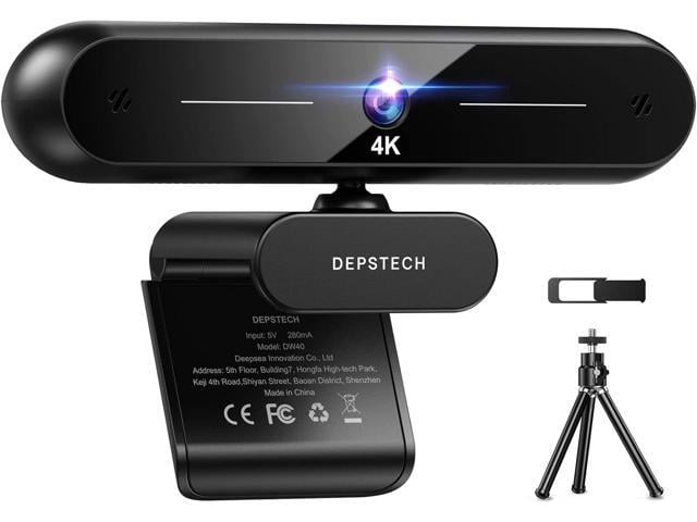 Sony DEPSTECH 4K Webcam, DW40 Webcam with Microphone Autofocus HD Web Camera with Sony Sensor, Privacy Cover & Tripod, Plug and Play USB 8MP Camera...