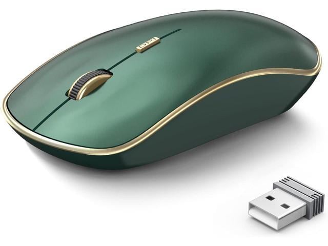 Apple 2.4G Slim Wireless Silent Mouse, Portable Wireless Computer Mouse with 5 Adjustable DPI Levels, USB Mouse for Desktop, Notebook, MacBook,...