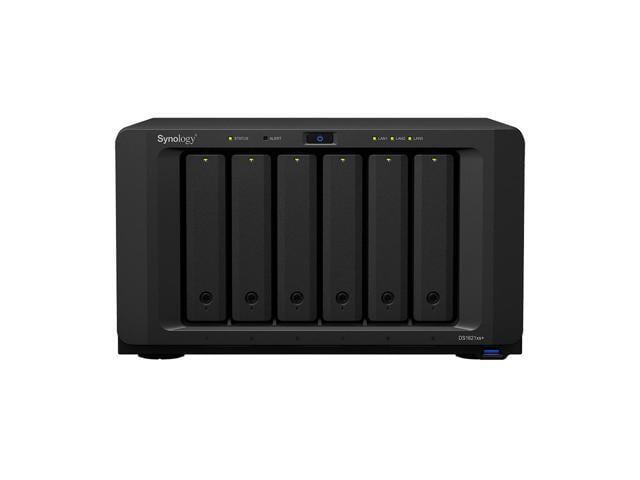 Synology DiskStation DS1621+ NAS Server with Ryzen 2.2GHz CPU, 32GB Memory, 48TB HDD Storage, 1TB M.2 NVMe SSD, 4 x 1GbE LAN Ports, DSM Operating...