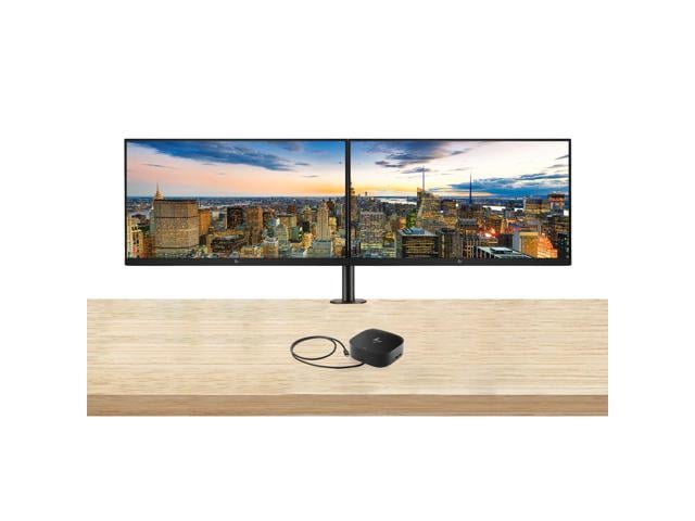 HP EliteDisplay E24t G5 24-inch Full HD LED-Backlit LCD IPS Advanced In-Cell Touch Monitor, 2-Pack Bundle with HDMI, USB Hub, and DisplayPort, Desk...