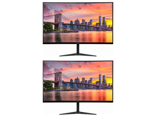 ViewSonic OMNI VX2718-2KPC-MHD 27-inch 1440P 1ms 165Hz QHD 2K IPS Curved Gaming Monitor, 2-Pack Bundle with AMD FreeSync, Eye-Care, HDMI,...