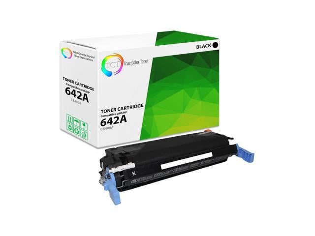 HP True Color Toner 642A Black Toner Cartridge - Premium Compatible Replacement for HP 642A CB400A Works With HP Color LaserJet Enterprise CP4005...