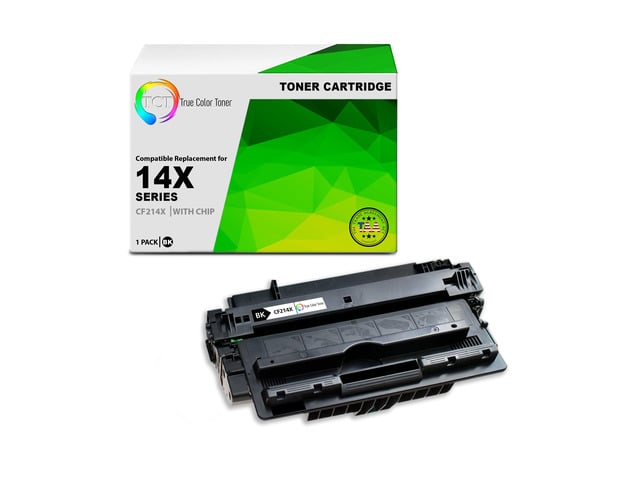 HP TCT 14X TAA Compliant Toner Cartridge - Premium Compatible Replacement for HP 14X CF214X Black High Yield Works With HP LaserJet Enterprise 700...