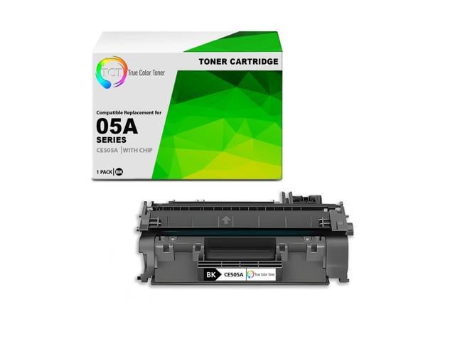 HP True Color Toner 05A Toner Cartridge - Premium Compatible Replacement for HP 05A CE505A Black Works With HP LaserJet P2030 P2035 P2035N P2050...