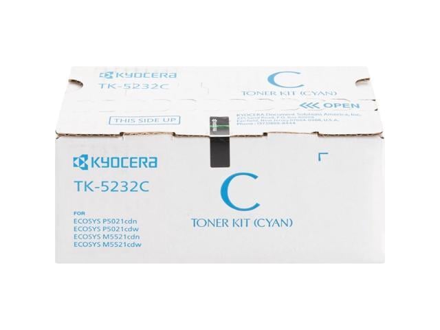 Kyocera TK-5232C Original High Yield Laser Toner Cartridge Cyan 1 Each