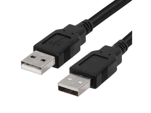 USB 2.0 A to USB A Male High-Speed 480 Mbps Cable Data Transfer Hard Drive Enclosures Modems Printers Cameras - 10 Feet