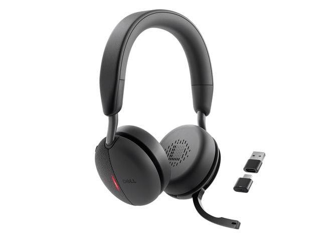 Dell WL5024 Pro Wireless ANC Headset - Hybrid Active Noise Cancellation, AI-Based Noise Cancellation Microphone, Leatherette Headband, Effortless...