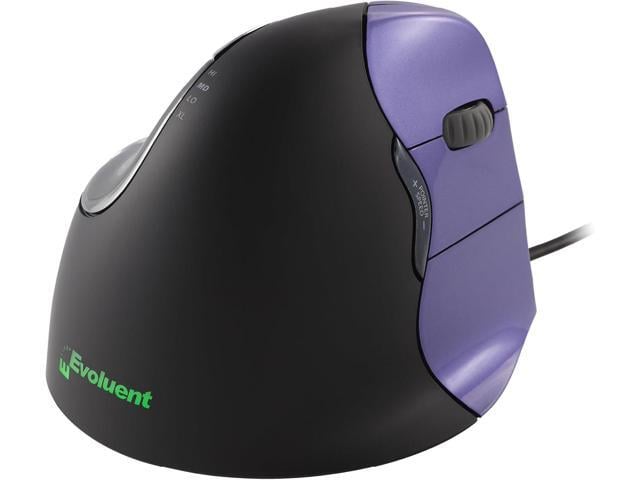 Evoluent Inventor of The Vertical Mouse VM4S Ergonomic Vertical Mouse Right Hand Small Wired USB, Sculpted for Comfort, Reduces Wrist Strain, 4...