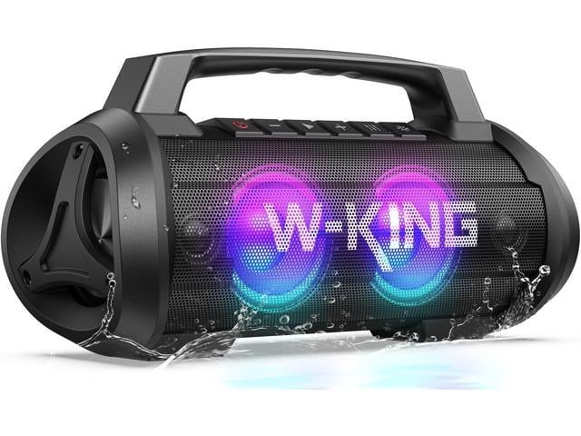 W-KING Portable Speakers Bluetooth Wireless, 120W Max Loudest Bluetooth Speaker, IPX6 Waterproof Outdoor Speaker with 70W Deep...