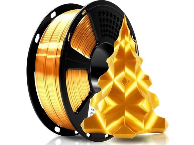 Geeetech Silk PLA Filament 1.75mm for 3D Printer, Metal-Like Shiny Consumables 1kg (2.2lbs) 1 Spool, Dimensional Accuracy +/- 0.02 mm, Metallic...