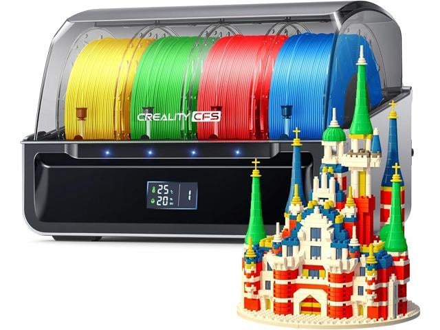 Official Creality CFS, Multicolor 3D Printer Filament System, Anti-Moisture Filament Storage, Supports 16 Color Printing for K2 Series/K1 Series...
