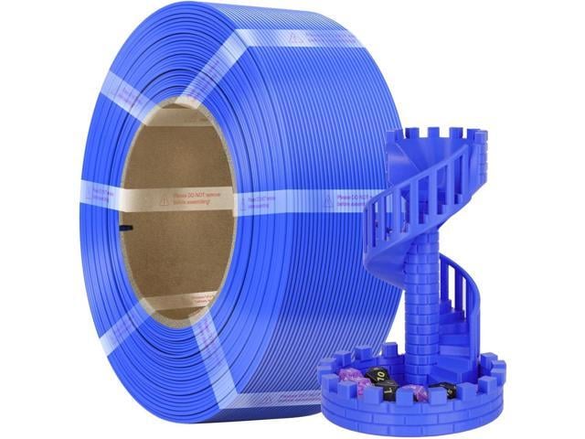 Standard PLA Refilament 1.75mm, 1kg 3D Printer Refill for Reusable Spools(2.2lbs), Dimensional Accuracy +/- 0.02mm, Fit Most FDM Printer (Blue, 1000g)