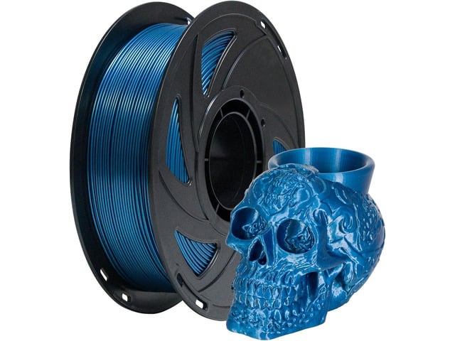 TRONXY PETG 3D Printer Filament Blue, 1.75 mm Filament with Metallic Gloss, Dimensional Accuracy +/- 0.03 mm, 1kg(2.2lbs) Spool PETG Filament, Blue