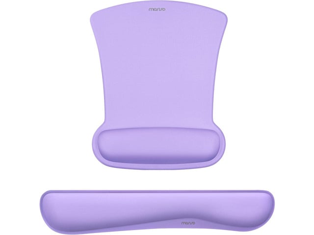MOSISO Wrist Rest Support for Mouse Pad & Keyboard Set, Ergonomic Mousepad Non-Slip Base Home/Office Pain Relief & Easy Typing Cushion with...